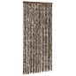 vidaXL Cortina mosquitera chenilla marrón y blanco 100x220 cm vidaXL Cortina mosquitera chenilla marrón y blanco 100x220 cm