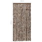 vidaXL Cortina mosquitera chenilla marrón y blanco 100x220 cm vidaXL Cortina mosquitera chenilla marrón y blanco 100x220 cm