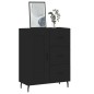 vidaXL Aparador de madera de ingeniería negro 69,5x34x90 cm vidaXL Aparador de madera de ingeniería negro 69,5x34x90 cm