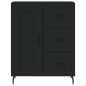 vidaXL Aparador de madera de ingeniería negro 69,5x34x90 cm vidaXL Aparador de madera de ingeniería negro 69,5x34x90 cm