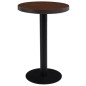 vidaXL Mesa de bistró MDF marrón oscuro 50 cm vidaXL Mesa de bistró MDF marrón oscuro 50 cm