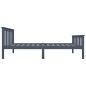 vidaXL Estructura de cama de madera maciza de pino gris 100x200 cm vidaXL Estructura de cama de madera maciza de pino gris 100x200 cm