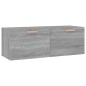 vidaXL Armario pared madera contrachapada gris Sonoma 100x36,5x35 cm