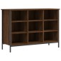 vidaXL Zapatero madera de ingeniería marrón roble 100x35x70 cm