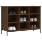 vidaXL Zapatero madera de ingeniería marrón roble 100x35x70 cm
