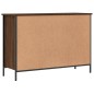vidaXL Zapatero madera de ingeniería marrón roble 100x35x70 cm