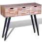 vidaXL Mesa consola con 3 cajones de madera de teca reciclada vidaXL Mesa consola con 3 cajones de madera de teca reciclada
