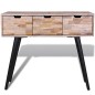 vidaXL Mesa consola con 3 cajones de madera de teca reciclada vidaXL Mesa consola con 3 cajones de madera de teca reciclada