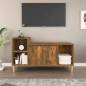 vidaXL Mueble para TV madera contrachapada roble ahumado 100x35x55 cm vidaXL Mueble para TV madera contrachapada roble ahumado 100x35x55 cm