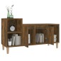 vidaXL Mueble para TV madera contrachapada roble ahumado 100x35x55 cm vidaXL Mueble para TV madera contrachapada roble ahumado 100x35x55 cm