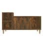 vidaXL Mueble para TV madera contrachapada roble ahumado 100x35x55 cm vidaXL Mueble para TV madera contrachapada roble ahumado 100x35x55 cm
