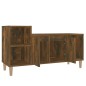vidaXL Mueble para TV madera contrachapada roble ahumado 100x35x55 cm vidaXL Mueble para TV madera contrachapada roble ahumado 100x35x55 cm