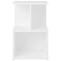 vidaXL Mesitas de noche 2 uds madera contrachapada blanco 35x35x55 cm vidaXL Mesitas de noche 2 uds madera contrachapada blanco 35x35x55 cm