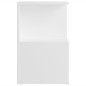 vidaXL Mesitas de noche 2 uds madera contrachapada blanco 35x35x55 cm vidaXL Mesitas de noche 2 uds madera contrachapada blanco 35x35x55 cm