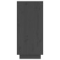 vidaXL Aparador de madera maciza de pino gris 31,5x34x75 cm vidaXL Aparador de madera maciza de pino gris 31,5x34x75 cm