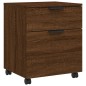 vidaXL Archivador ruedas madera contrachapada roble Sonoma 45x38x54 cm vidaXL Archivador ruedas madera contrachapada roble Sonoma 45x38x54 cm