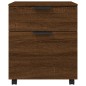 vidaXL Archivador ruedas madera contrachapada roble Sonoma 45x38x54 cm vidaXL Archivador ruedas madera contrachapada roble Sonoma 45x38x54 cm