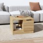 vidaXL Mesa de centro madera contrachapada roble Sonoma 50x50x36 cm vidaXL Mesa de centro madera contrachapada roble Sonoma 50x50x36 cm