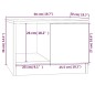 vidaXL Mesa de centro madera contrachapada roble Sonoma 50x50x36 cm vidaXL Mesa de centro madera contrachapada roble Sonoma 50x50x36 cm