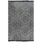 vidaXL Alfombra de algodón Kilim 120x180 cm estampado gris vidaXL Alfombra de algodón Kilim 120x180 cm estampado gris