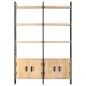 vidaXL Estantería de 4 niveles madera maciza de mango 124x30x180 cm