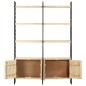 vidaXL Estantería de 4 niveles madera maciza de mango 124x30x180 cm