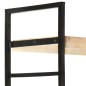 vidaXL Estantería de 4 niveles madera maciza de mango 124x30x180 cm