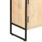 vidaXL Estantería de 4 niveles madera maciza de mango 124x30x180 cm