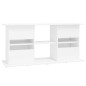 vidaXL Soporte de acuario madera ingeniería blanco brillo 121x41x58 cm vidaXL Soporte de acuario madera ingeniería blanco brillo 121x41x58 cm