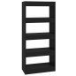 vidaXL Estantería/divisor madera contrachapada negro 60x30x135 cm vidaXL Estantería/divisor madera contrachapada negro 60x30x135 cm