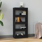 vidaXL Estantería/divisor madera contrachapada negro 60x30x135 cm vidaXL Estantería/divisor madera contrachapada negro 60x30x135 cm