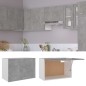 vidaXL Armario colgante contrachapada gris hormigón 60x31x40 cm vidaXL Armario colgante contrachapada gris hormigón 60x31x40 cm