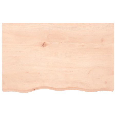 vidaXL Estante de pared madera maciza roble sin tratar 80x50x(2-4) cm