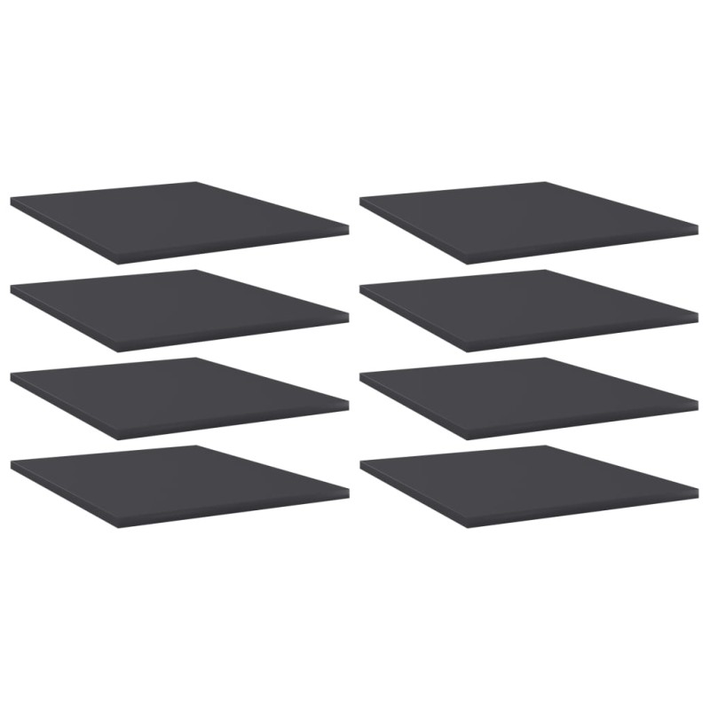 vidaXL Estantes para estantería 8 uds contrachapada gris 40x30x1,5 cm vidaXL Estantes para estantería 8 uds contrachapada gris 40x30x1,5 cm