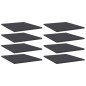 vidaXL Estantes para estantería 8 uds contrachapada gris 40x30x1,5 cm vidaXL Estantes para estantería 8 uds contrachapada gris 40x30x1,5 cm