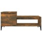 vidaXL Mesa de centro madera contrachapada roble ahumado 100x50x45 cm vidaXL Mesa de centro madera contrachapada roble ahumado 100x50x45 cm