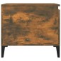 vidaXL Mesa de centro madera contrachapada roble ahumado 100x50x45 cm vidaXL Mesa de centro madera contrachapada roble ahumado 100x50x45 cm
