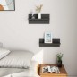 vidaXL Estantes de pared 2 uds madera contrachapada gris 40x11,5x18 cm vidaXL Estantes de pared 2 uds madera contrachapada gris 40x11,5x18 cm