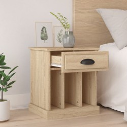 vidaXL Mesitas de noche 2 unidades color roble Sonoma 43x36x50 cm