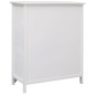 vidaXL Armario auxiliar 6 cajones madera paulownia blanco 60x30x75 cm