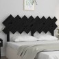 vidaXL Cabecero de cama madera maciza de pino negro 159,5x3x80,5 cm