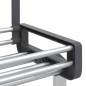 vidaXL Organizador de puerta con 5 estantes aluminio 52x20x135 cm vidaXL Organizador de puerta con 5 estantes aluminio 52x20x135 cm