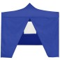 vidaXL Carpa plegable profesional con 4 paredes acero azul 2x2 m vidaXL Carpa plegable profesional con 4 paredes acero azul 2x2 m