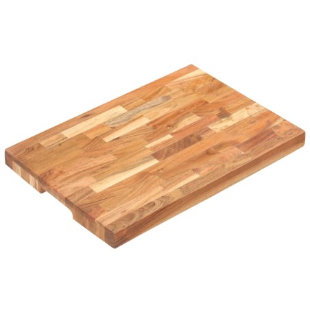 vidaXL Tabla de cortar de madera maciza de acacia 50x35x4 cm 