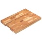 vidaXL Tabla de cortar de madera maciza de acacia 50x35x4 cm 