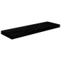 vidaXL Estantes flotantes pared 4 uds negro brillo MDF 80x23,5x3,8 cm