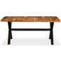 vidaXL Mesa de comedor de madera maciza de acacia y mango 180x90x76 cm vidaXL Mesa de comedor de madera maciza de acacia y mango 180x90x76 cm