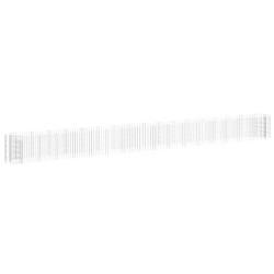 vidaXL Arriate de gaviones de hierro galvanizado 610x50x50 cm