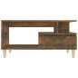 vidaXL Mesa de centro madera contrachapada roble ahumado 90x49x45 cm vidaXL Mesa de centro madera contrachapada roble ahumado 90x49x45 cm
