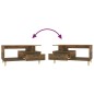 vidaXL Mesa de centro madera contrachapada roble ahumado 90x49x45 cm vidaXL Mesa de centro madera contrachapada roble ahumado 90x49x45 cm